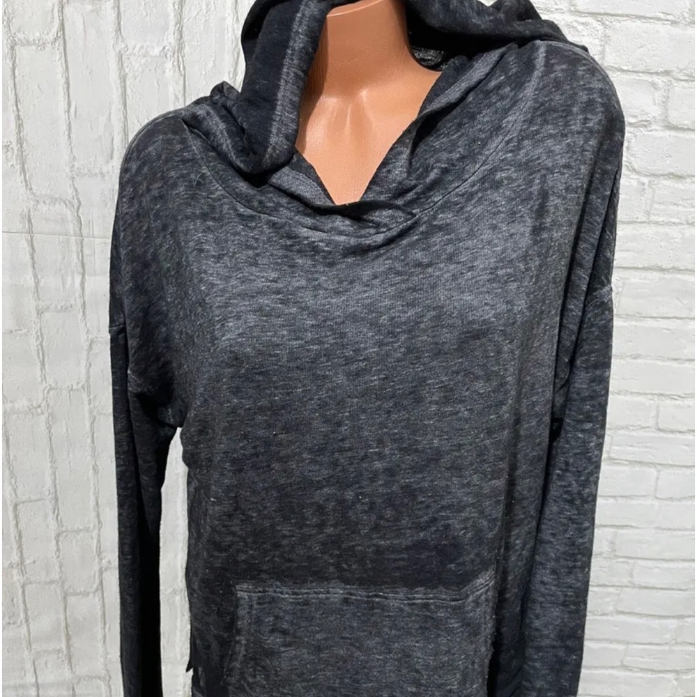 We The Free People Marked Black Hooded Pullover Tunic Sz S NWT!
